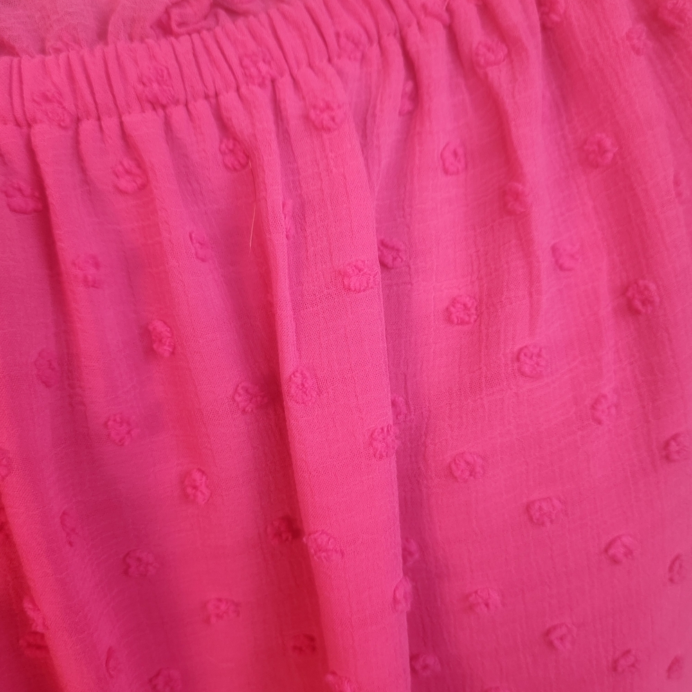 CeCe Pink Swiss Dot Textured Blouse XXL (8012) - Picture 3 of 6